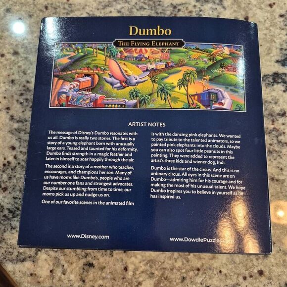 Dowdle Disney Dumbo The Flying Elephant 500 pc Jigsaw Puzzle NEW - Picture 5 of 6